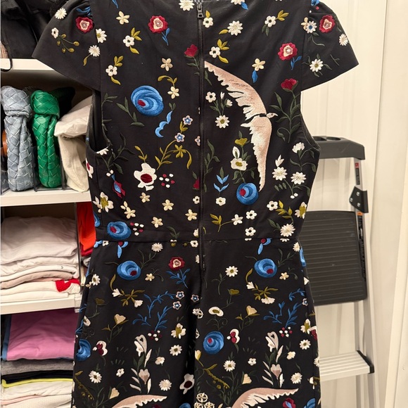 Alice + Olivia Black Dress with  Embroidery - Picture 4 of 4